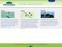 Tablet Screenshot of metromediapartners.com